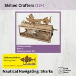 Nautical Navigating Sharks Skilled Crafters Box